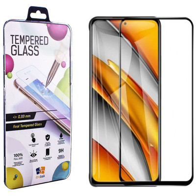 Стекло защитное Drobak Poco M3 Pro Black Frame A+ (494910) Винница - изображение 1