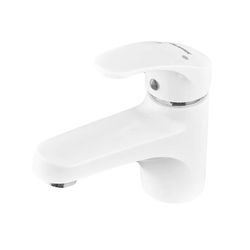 Смеситель для умывальника Plamix Fidel-001 White с подводом воды (PM0659) Харьков - изображение 1