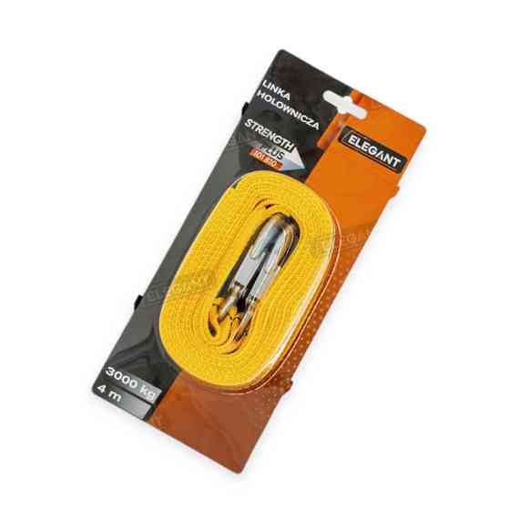 Трос лента 3 т х 4,0м 47мм крюк/желтый/блистер буксир. Мукачево