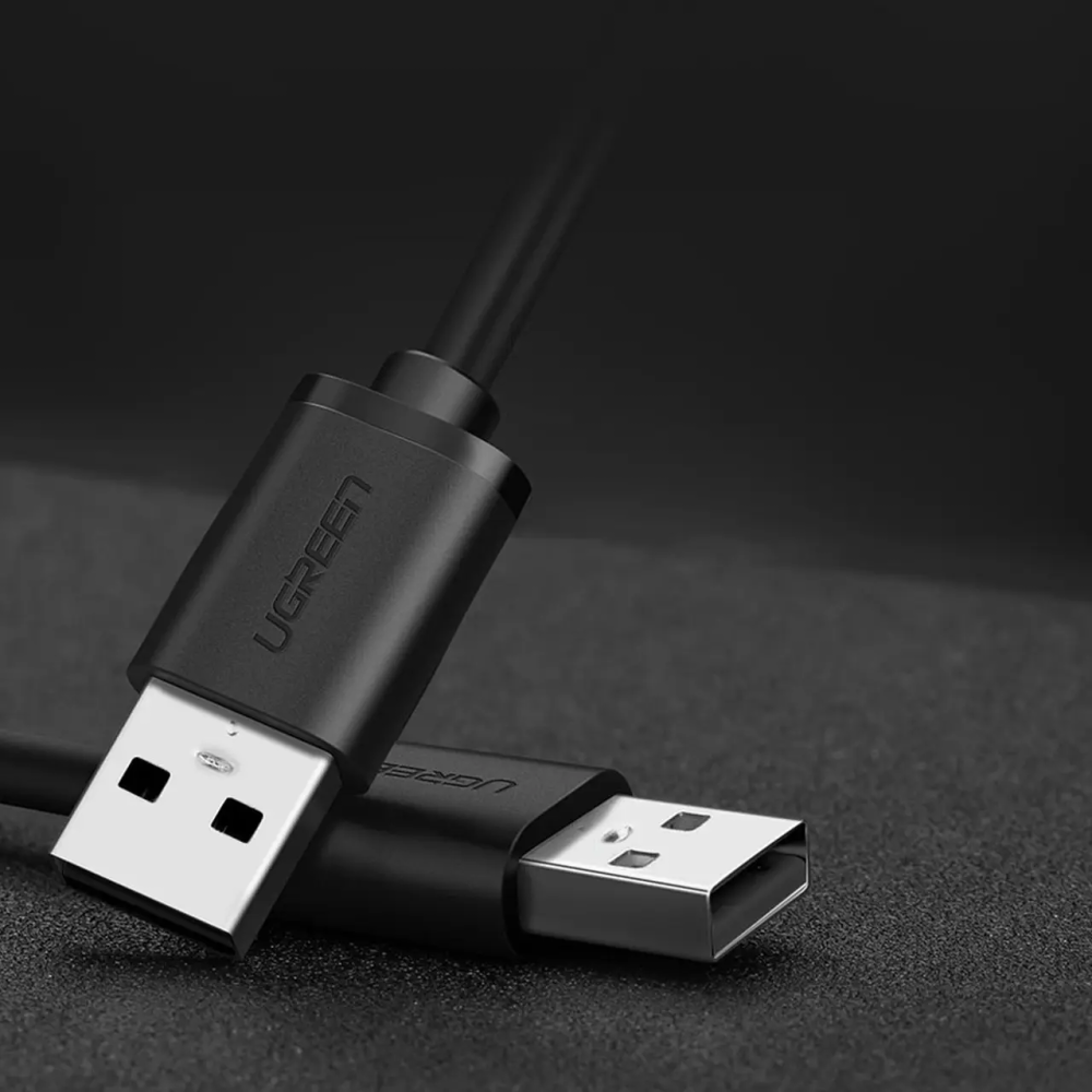 Кабель UGREEN US102 USB 2.0 A Male to A Male Cable 1m (Black)(10309) Киев - изображение 3