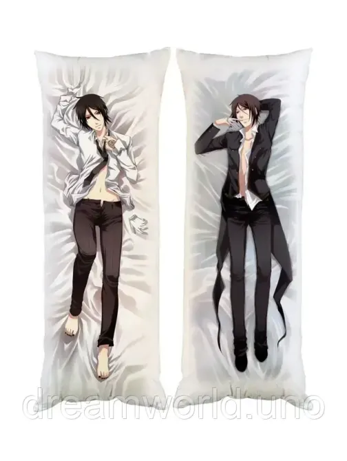 Подушка дакімакура Себастьян Темний Дворацький декоративна подушка для обіймання двостороння 60х180 Харків - фото 1