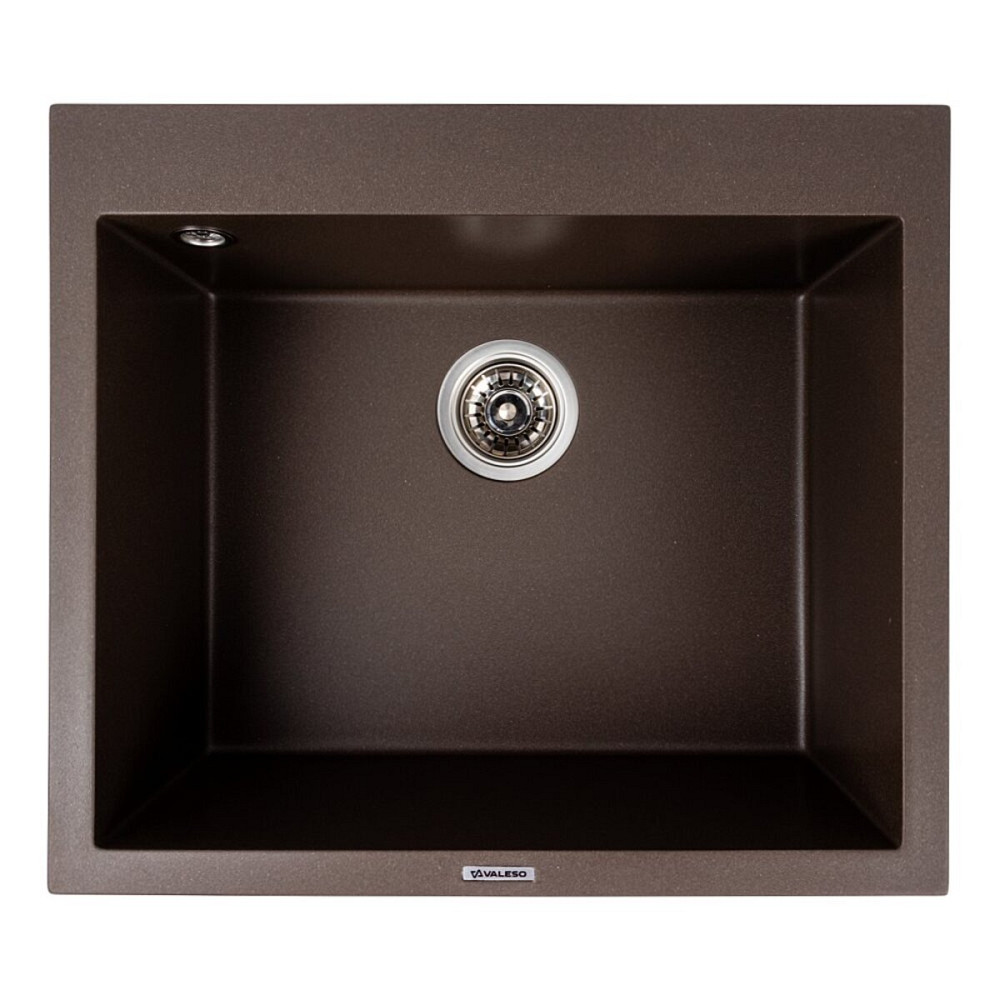 VALESO Кухонна гранітна мийка 5750 DAVINA VALESO темна скеля Коломыя - изображение 3