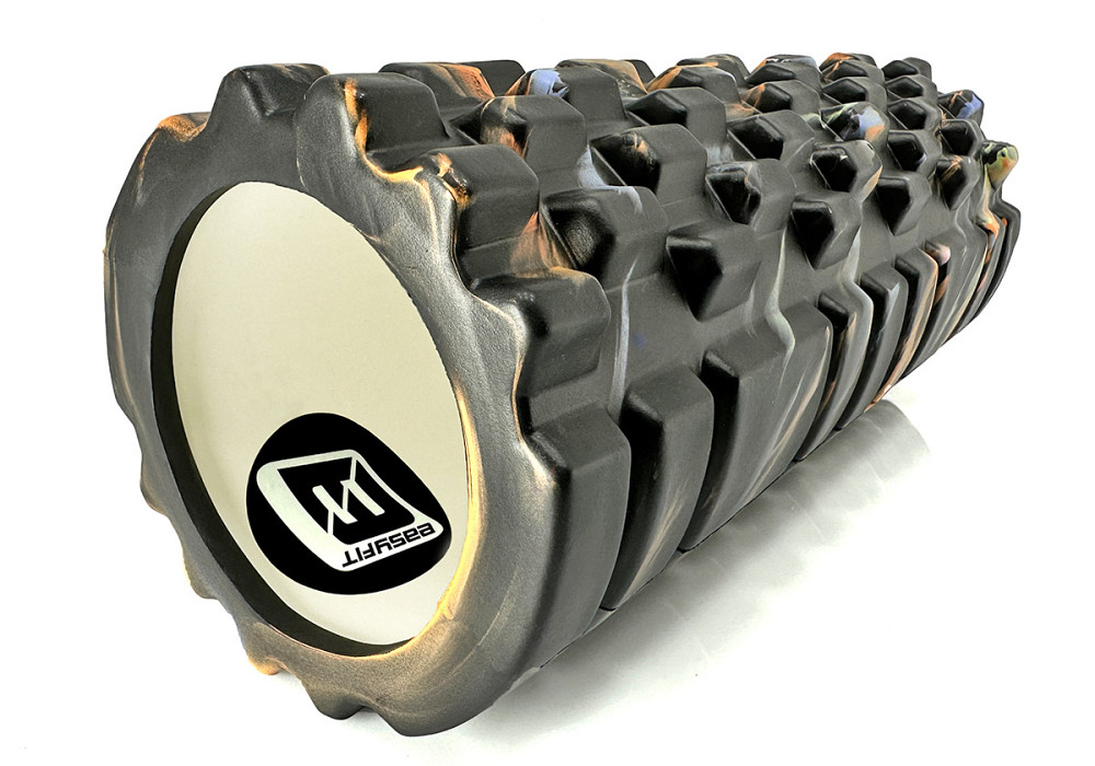EasyFit Масажний ролик EasyFit Grid Roller 33 см v.1.1 Multi Чорний Коломыя - изображение 2