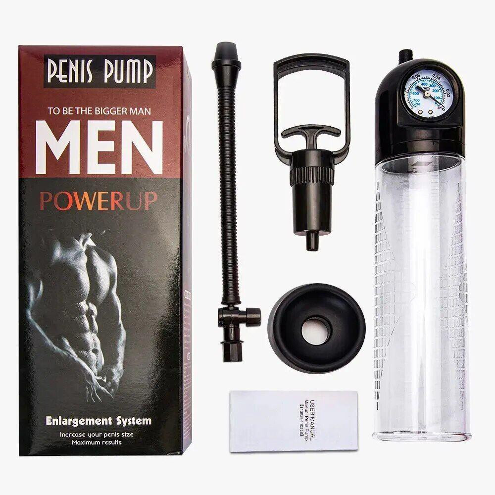 Вакуумная помпа Men Powerup со стрелочным манометром и ручным насосом Sex Aura Киев - изображение 6