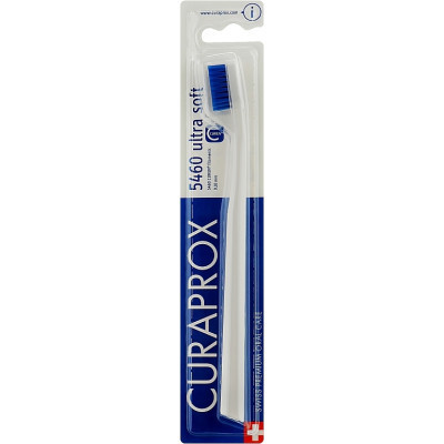 Зубная щетка Curaprox CS 5460 Ultra Soft Ультрамягкая D 0.10 мм Белая с синей щетиной (CS 5460-18) Винница - изображение 1