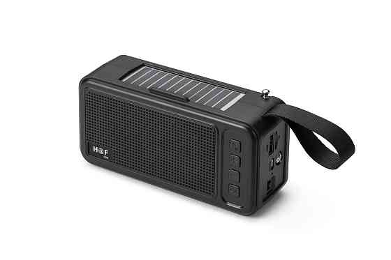 Портативна Bluetooth колонка з радіо H@F HF-008 з сонячною панеллю та ліхтариком Луцк