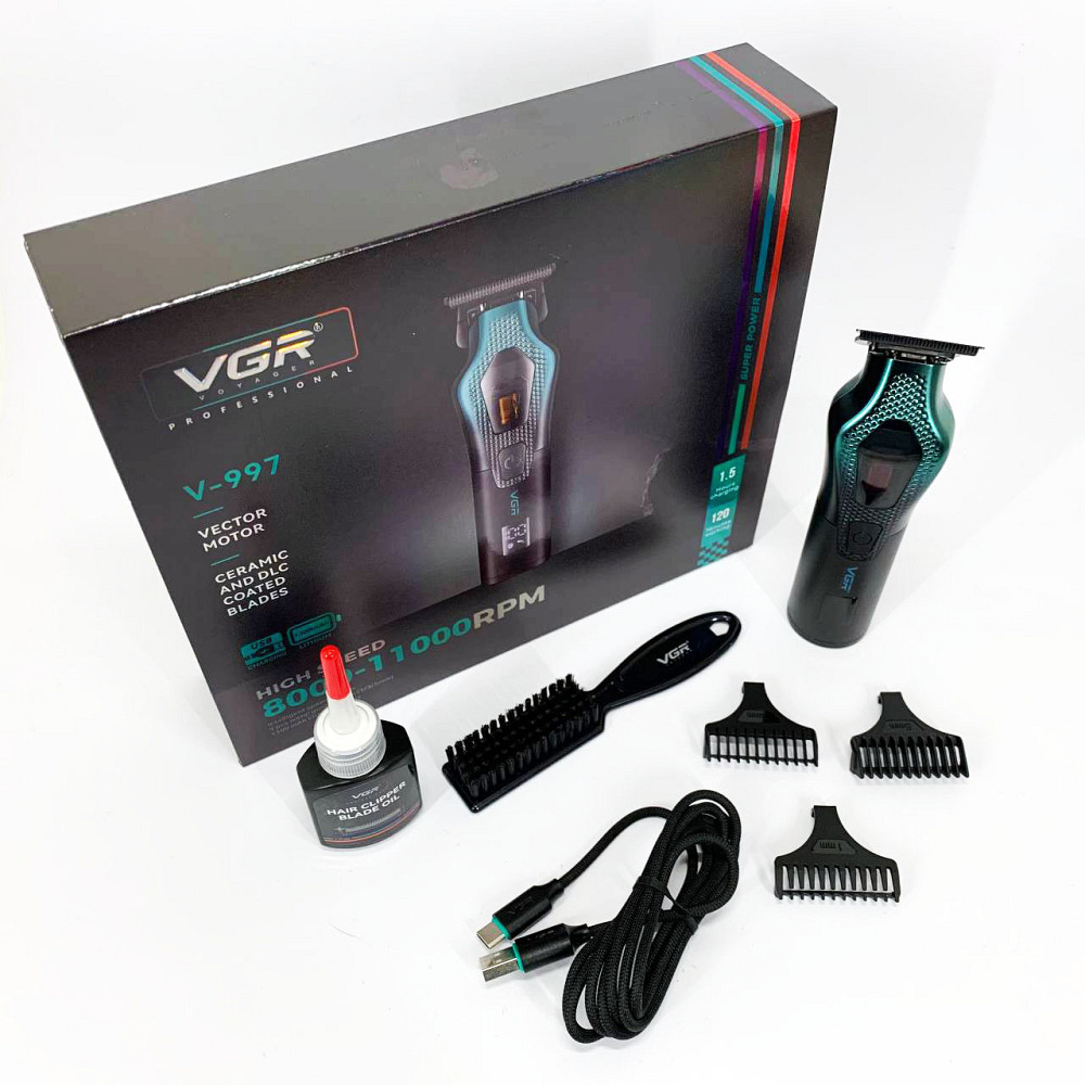 Набор для удаления волос с зарядным устройством, Профессиональный беспроводной триммер UQ-12 Львов - изображение 13