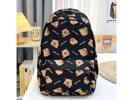 Рюкзак Capybara чорний 43*30*14см 658-5 ТМ КИТАЙ Київ