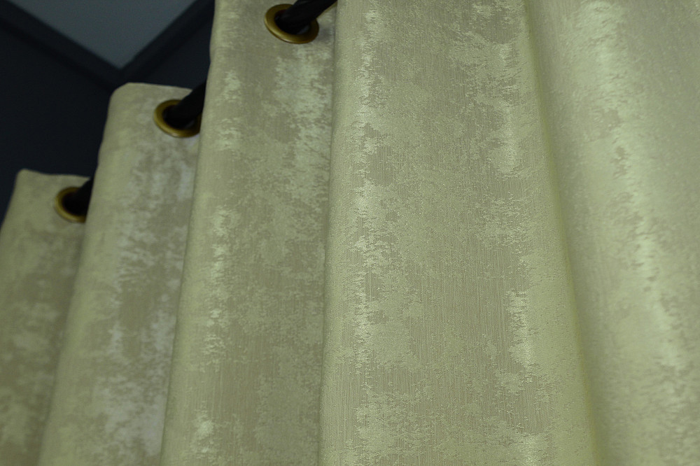 Комплект штор на люверсах VR-Textil Жакард Sultan YL № 1367ш Світло-оливковий 150х250 см 2 шт (37-0055) Київ - фото 6