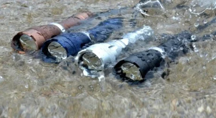 Підводний водонепроникний протиударний ліхтар Police 8766-L2 для дайвінгу Київ - фото 5