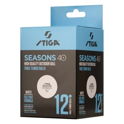 М&apos;ячик для настільного теніса Stiga Seasons White 12 шт (1110-2810-12) (931162) Вінниця