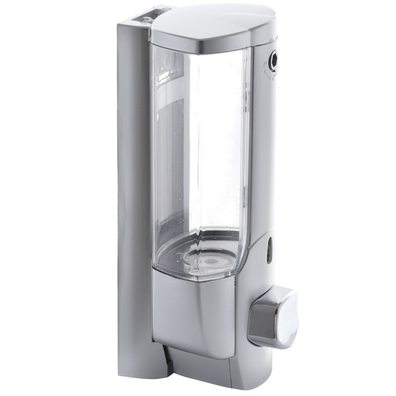 Дозатор для жидкого мыла настенный Zerix LR407 серый 0,35 л 190×80 (ZX2718) Черновцы - изображение 4