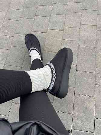 No brend Угги жіночі 2222 чорні (зима, замша натуральна) (5772) Коломия