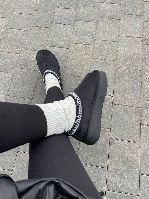 No brend Угги жіночі 2222 чорні (зима, замша натуральна) (5772) Коломыя - изображение 4