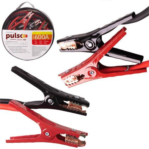 Провода пусковые PULSO 600А, морозостойкие до -45°C, длина 4 м с чехлом Харьков - изображение 1