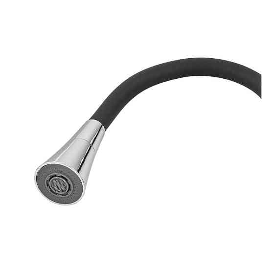 Кухонный смеситель MIXXUS ETNA 014-T NUT REFL.BLACK хром с черным силиконовым изливом (MI8419) Харьков