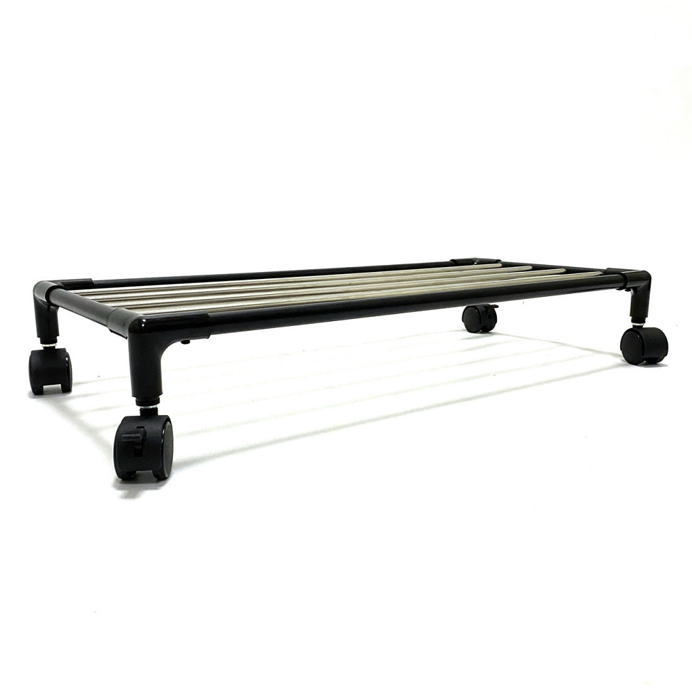 Подвійна підставка під 2 сулії з водою на колесах Bibi Duet, металева, чорна. Під бутільовану воду є Бориспіль - фото 2