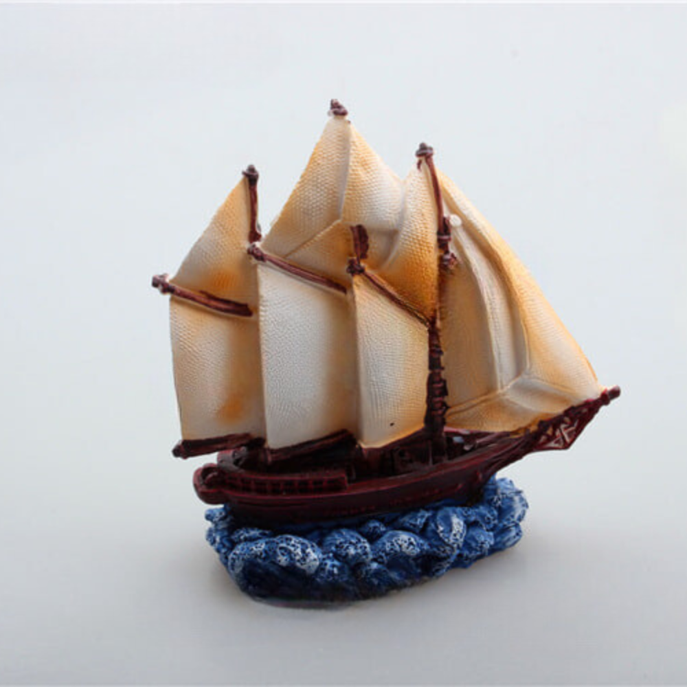 Декоративная фигурка Парусник для флорариума, моссариума, аквариума, мини-сада, рокария, микроландшафта, вазон 2 Одесса - изображение 1