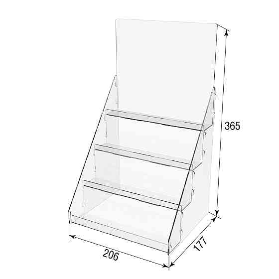 Подставка для лаков EKOSTAR 4-х яр 206х177х365 Киев