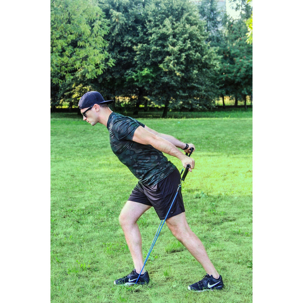 Набор резинок для силовых упражнений с аксессуарами от 5 до 25 кг Trizand (22716) Нововолынск - изображение 9