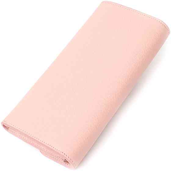 Оригінальний жіночий гаманець з монетницею на блискавці з натуральної шкіри Tony Bellucci 21963 Пудровий Київ