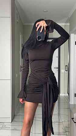 Жіноча елегантна романтична мініплаття з мікродайвінгу Шоколад, 42/44 Одеса