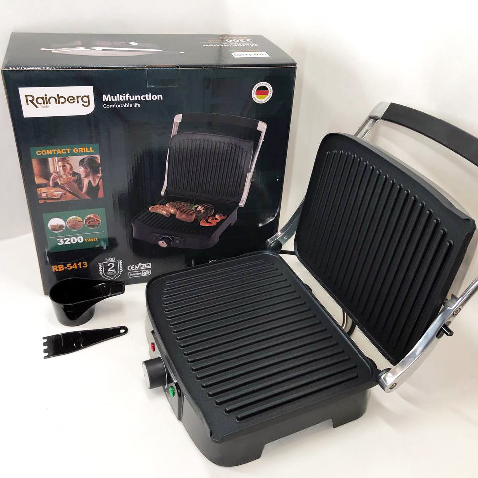Гриль електричний для кафе, Кухонний гриль для м'яса електричний багатофункціональний контактний KW-21 Івано-Франківськ - фото 8