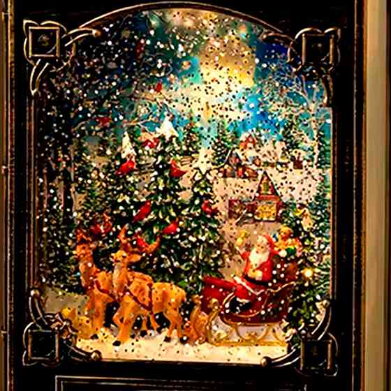 Музичний новорічний нічник Різдвяна книга (19,1×13,2см), від USB, WDL-24023 Київ