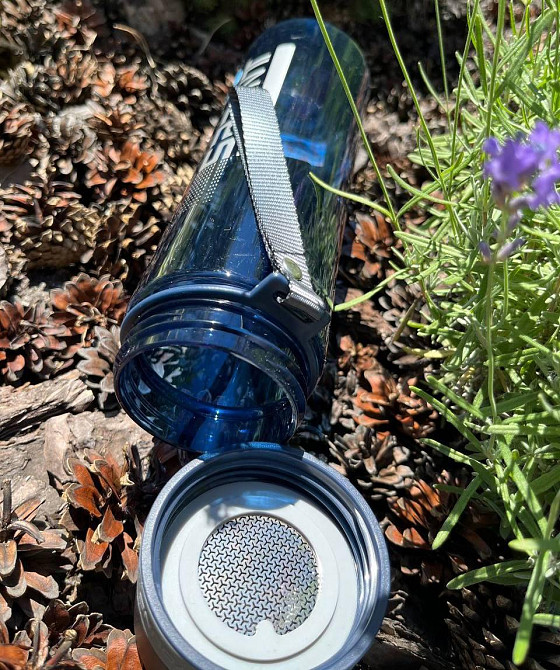 Пляшка для води CASNO 1000 мл KXN-1111 Блакитна Кам'янське - фото 7