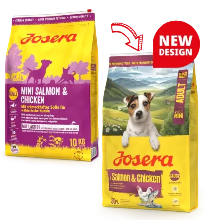 Сухой корм Josera Mini Salmon&Chicken (Йозера Мини) с аппетитным соусом для привередливых собак, 900 г Винница