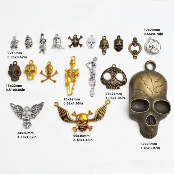 Набір металевих підвісок для творчості, 100 г, золото Київ