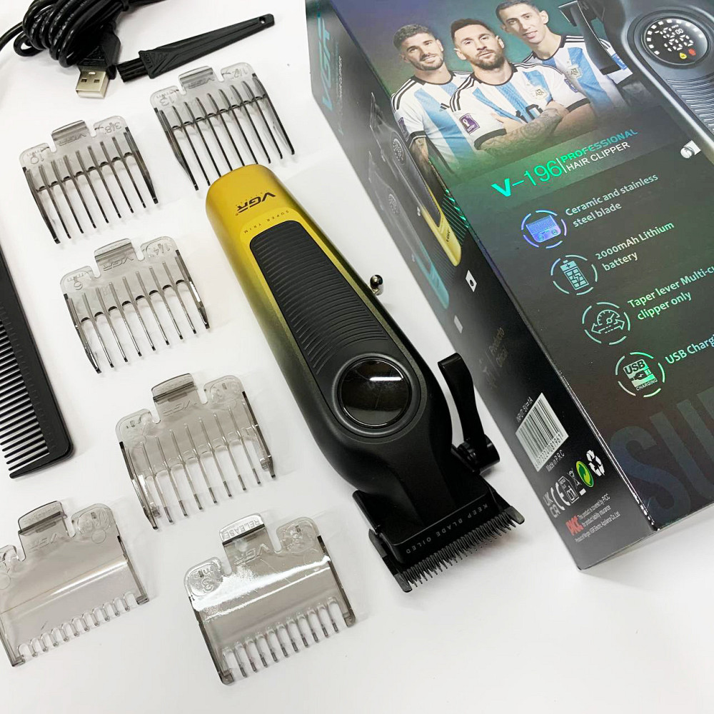 Тример бездротовий VGR, Перукарські машинки професійні, Машинка для стрижки чоловіча US-42 Київ - фото 4