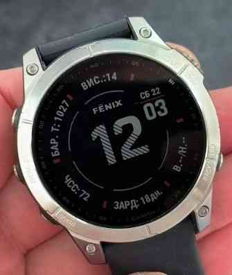 Топовый! Смарт -Часы Garmin Fenix 7 Silver 47mm Киев