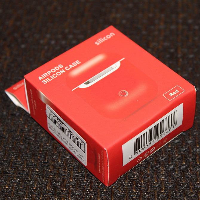 Чехол for AirPods 1/2 Silicone Case Slim COLOR BOX Red Київ - фото 1
