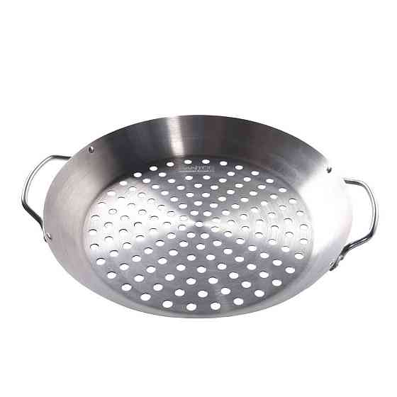 Стойка для курицы с перфорированным поддоном SANTOS, нержавеющая сталь, Ø 30 см 866 Код: 011595 Ровно