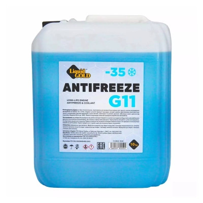 Антифриз Liquid Gold G11 -35°C Синій 10 л (300504) Вінниця - фото 1