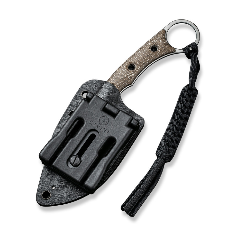 Ніж фіксований тактичний Civivi Midwatch, (8.6 см) N690 / Micarta коричневий Київ - фото 9