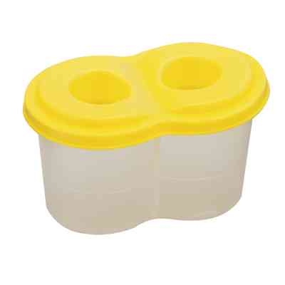 Стакан-непроливайка ZiBi с двумя отверстиями, желтый (ZB.6901-08) Винница