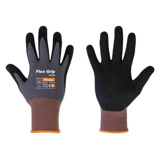 Рукавички захисні FLEX GRIP SANDY нітрил, розмір 8, RWFGS8 Київ