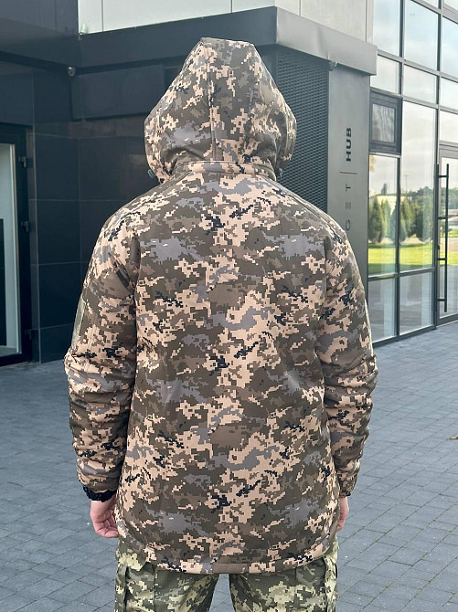 Армейская ветрозащитная куртка пиксель осенняя штурмовая водоотталкивающая куртка для военнослужащих   WAR Львов - изображение 5