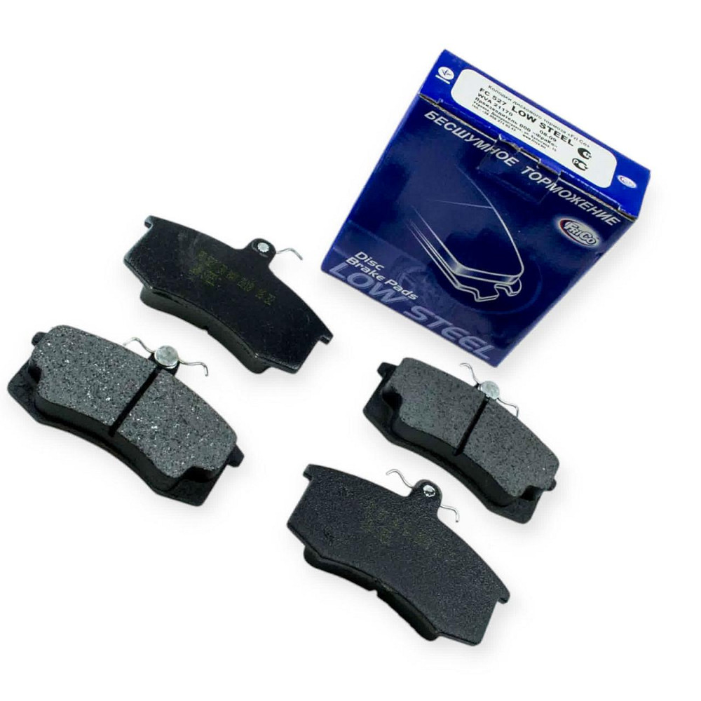 Колодки 2108, 2109, 21099, 2113-2115 передні (к-кт 4 шт) гальмівні Мукачево - фото 1