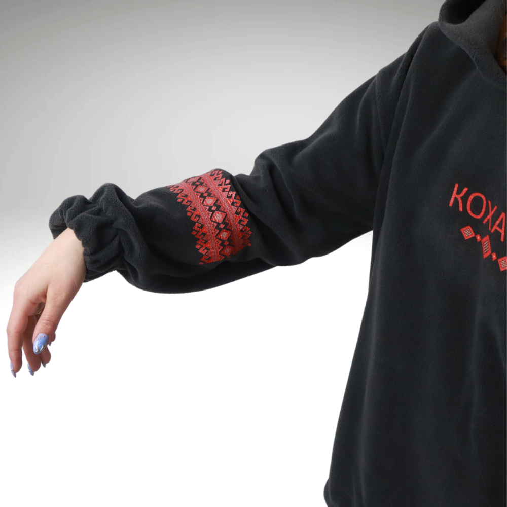 Худі жіноче "КОХАТИ" Оверсайз графітового кольору Кам'янець-Подільський - фото 4