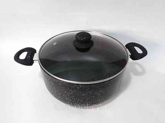 Кастрюля гранитное антипригарное керамическое покрытие с крышкойV 6 л Ø 26 см ( шт ).Aba-Opt Одесса