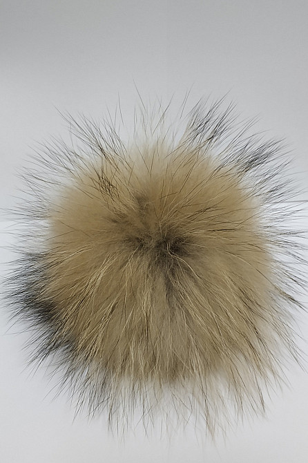 Помпон меховой на шапку енотовый 18-20см Харьков - изображение 7