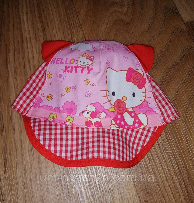 Кепка панамка детская с ушками хлопковая кепка с котиком Кривой Рог - изображение 5