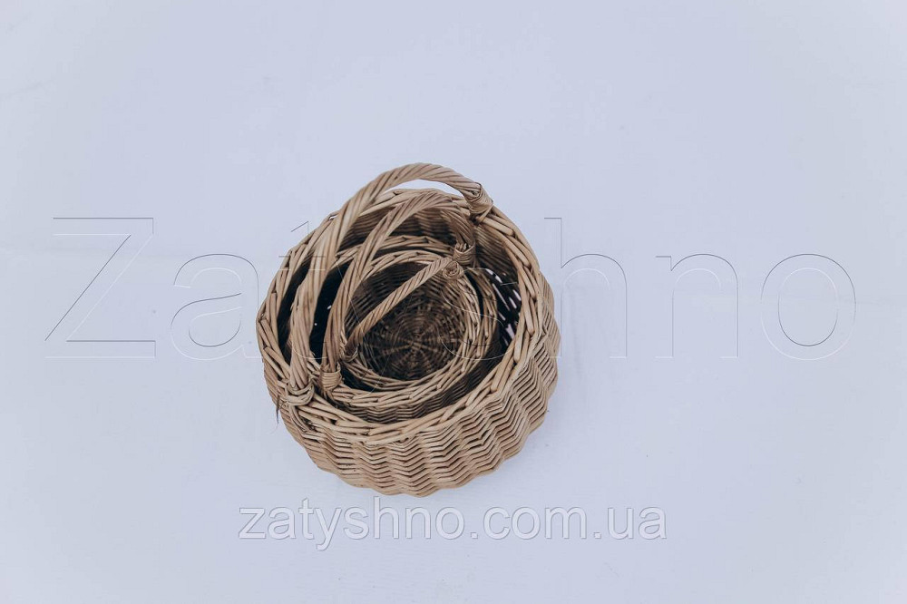 Корзинка из лозы маленькая | корзинки з лози декоративні | плетеная корзинка из лозы Киев - изображение 3