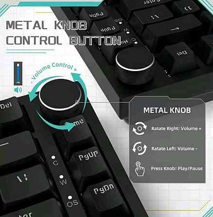 Ajazz AK820 механическая хотсвапная игровая клавиатура. Харьков