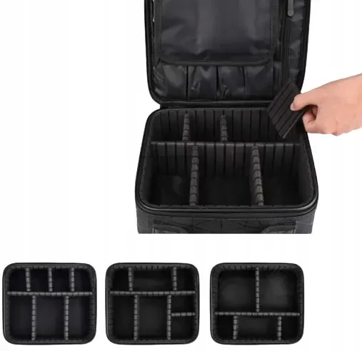 Розовая Органайзер бокс с зеркалом бьюти кейс косметичка чемоданчик сумка для хранения косметики и принадлежностей 26х23х10 см Коломия - фото 8