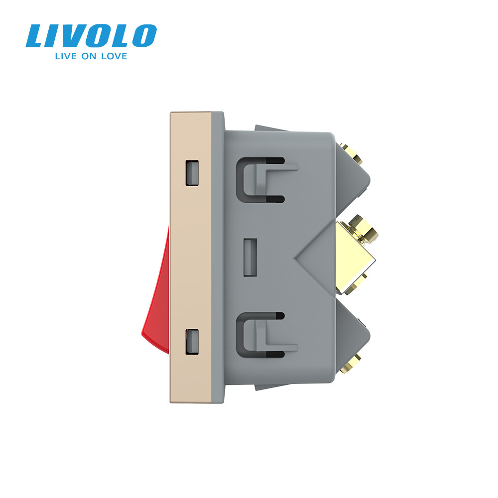 LIVOLO Майстер-вимикач LIVOLO, золотий, 20А 230В, модуль без рамки (VL-FCMKV20A-2AP) Коломия - фото 7