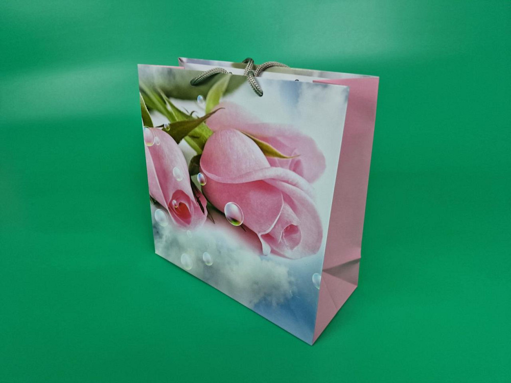 Пакет бумажный подарочный квадратный 23*24*10(артKV-086) (12 шт) Харьков - изображение 1